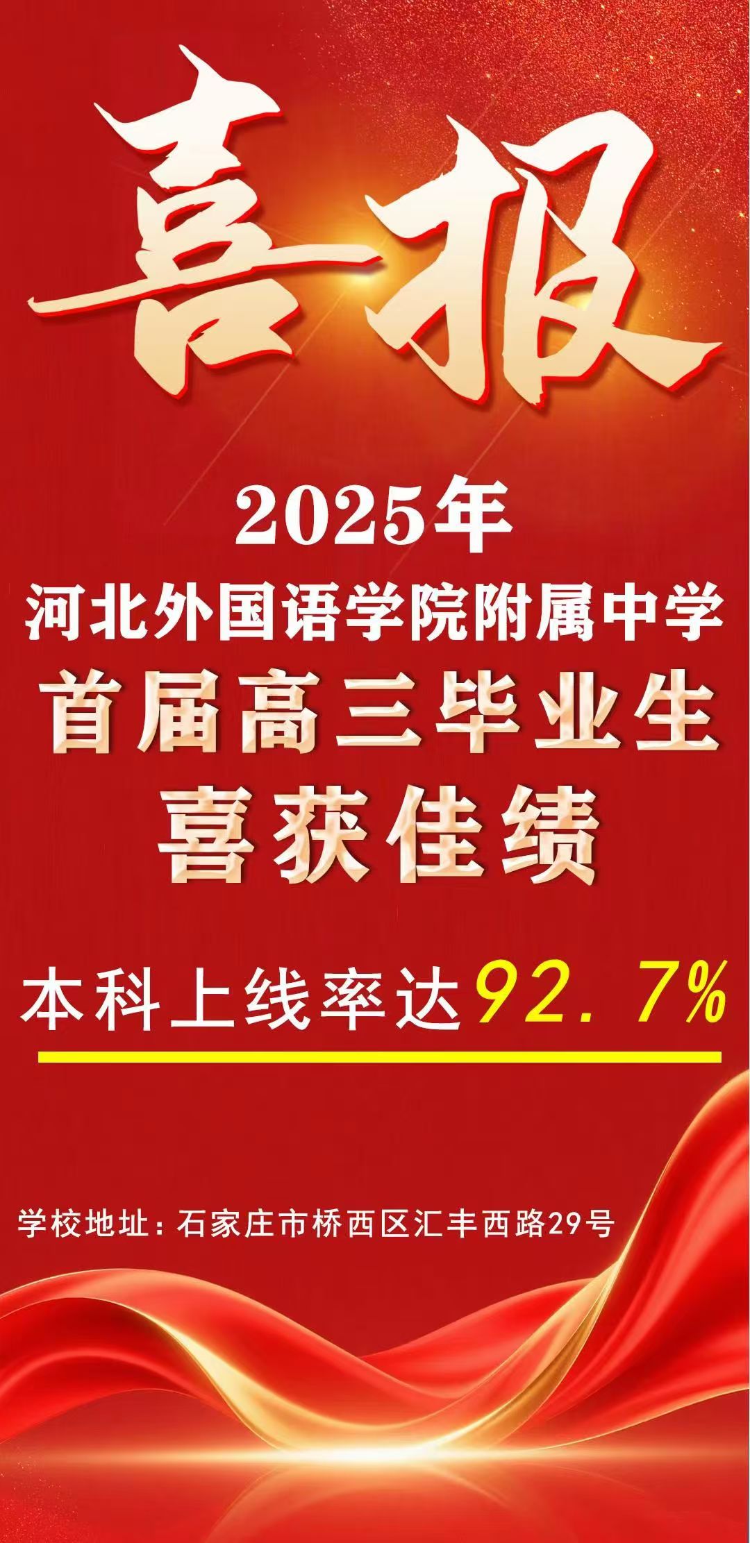 河北外国语学院附属中学2022级高考成绩汇报